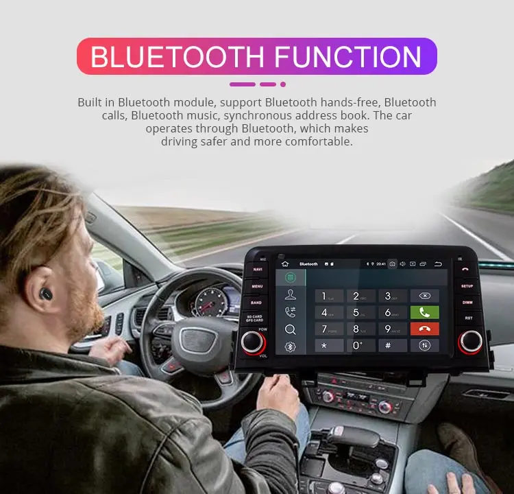Excellent Besina Android 9.0 Car DVD player For KIA PICANTO MORNING 2017 2018 1 Din Car Radio GPS Navigation Stereo WIFI 4G+64G Autoaudio 9