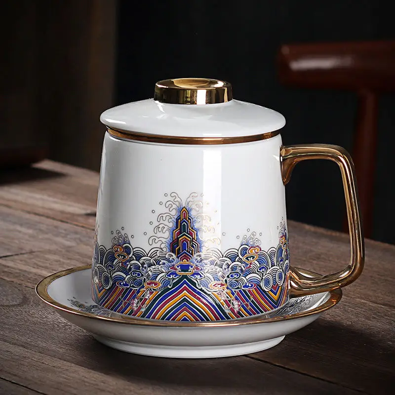 

Enjoy the afternoon tea every day, especially filter the tea cup with personalized ceramic