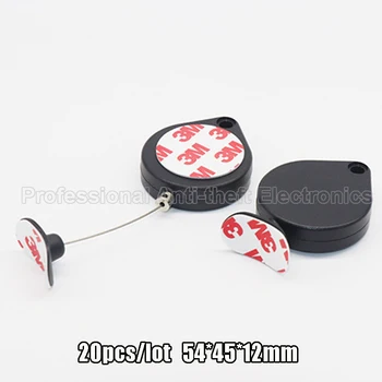 

anti theft stretched pull box recoiler with steel wire for jewelry,watch and glasses,shaver, electric products 20pcs