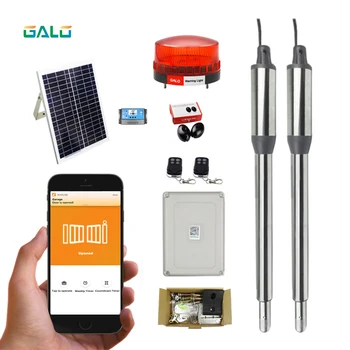 

GALO DC24V 200kg per leaf dual solar system automatic electrical swing gate door opener motor(no battery & controllers included)