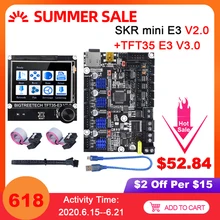 Bigtreetech skr mini e3 v2.0 placa de controle com tmc2209 + tft35 e3 peças da impressora 3d tela toque para ender 3/5 pro cr10 skr v1.4(China)