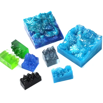 

DIY Snow Mountain Peak Broken Silicone Mold Resin Jewelry Make Mould Epoxy Craft DIY Tool 3 Styles
