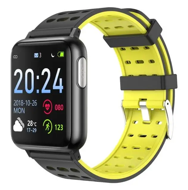 Sport Yellow Смарт-часы V5 ECG+ PPG умная повязка для фитнеса монитор сердечного ритма часы кровяного давления водонепроницаемые умные часы - Цвет: Sport Yellow
