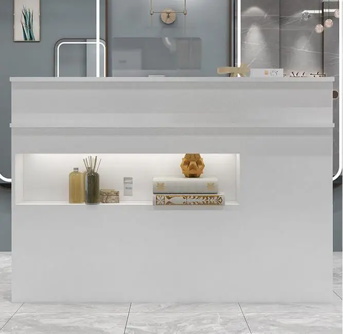 Bar counter Cashier counter simple modern shop small clothing beauty salon barbershop hair salon reception desk