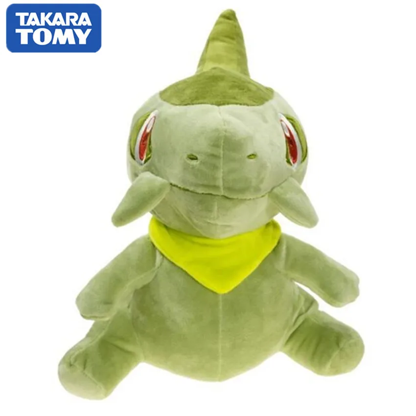 TOMY 30cm Cute  Pokemon Game Mega XY Anime Axew Plush Stuffed Toys Pocket Monster Pillow Collection Decoration Toys for Children