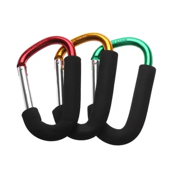 

1PC Stroller Clips Accessories Pushchair Holder Shopping Bag Hooks For Buggy Pram Pushchair Stroller Clip Large Hand Carry Hooks