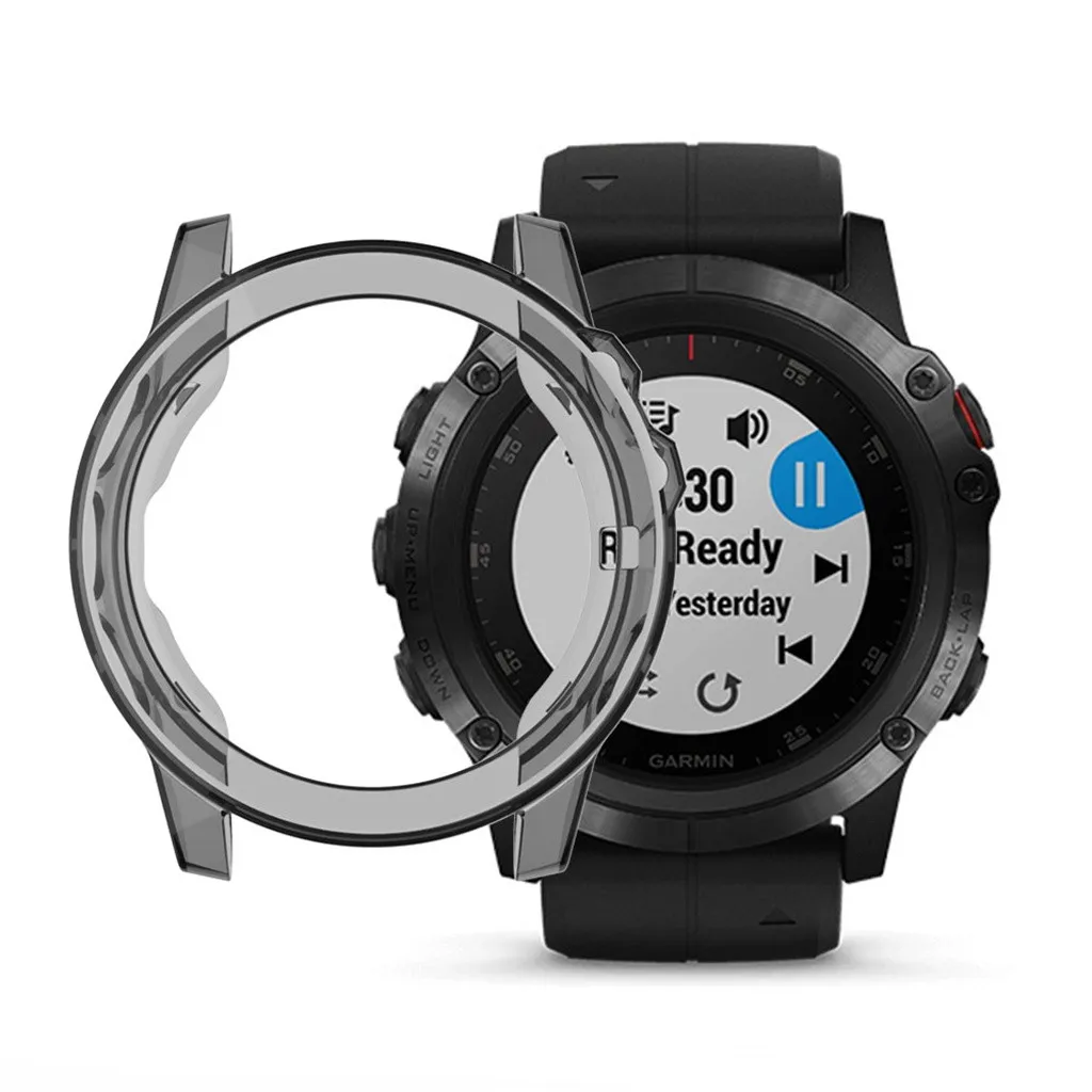 Защитный чехол для Garmin Fenix 5 мягкий ультра-тонкий прозрачный TPU Защитный чехол для Garmin Fenix 5/5 Plus PP3 - Цвет: A