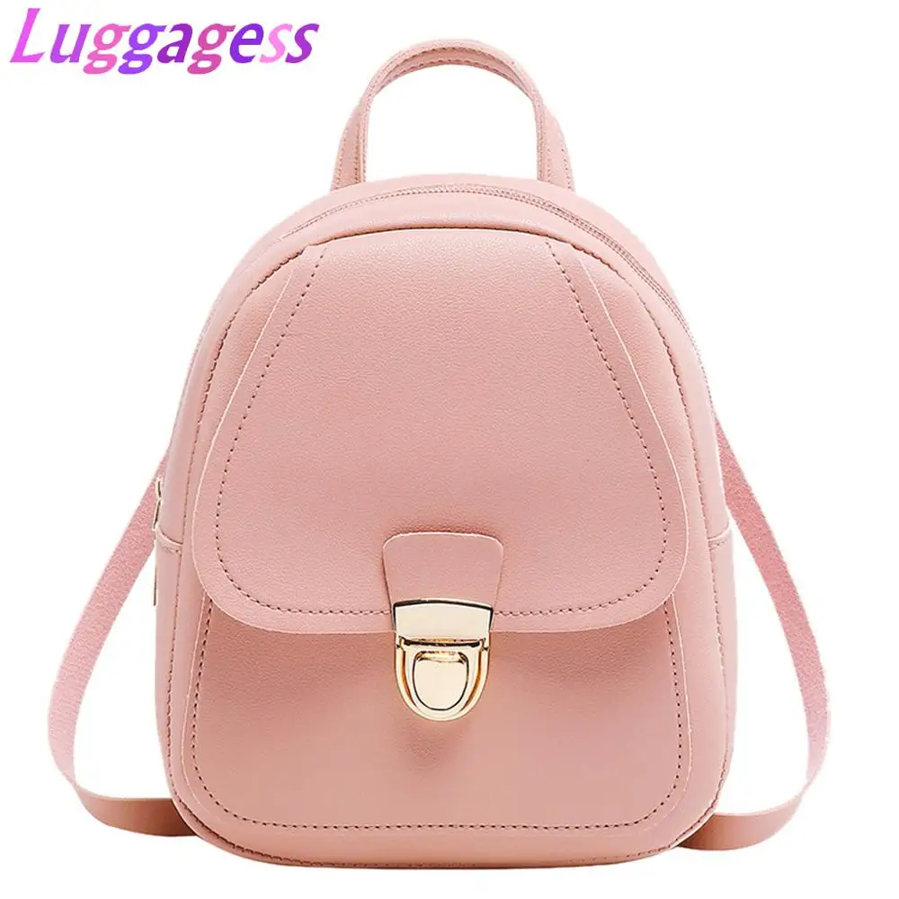 2019 nuevas pequeñas para niñas, mochila con agujero para auriculares, bolsos de hombro estudiantes, bolso para móvil - AliExpress Maletas y bolsas