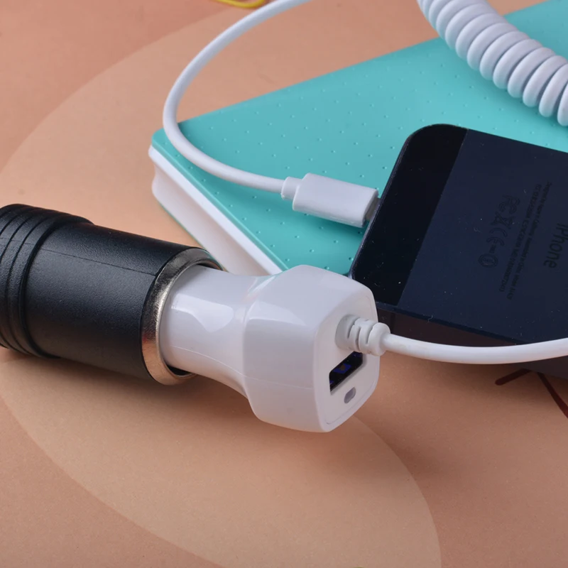 Высокое качество UP522AL 5 V/2.1A провода автомобиля Зарядное устройство USB C Тип в