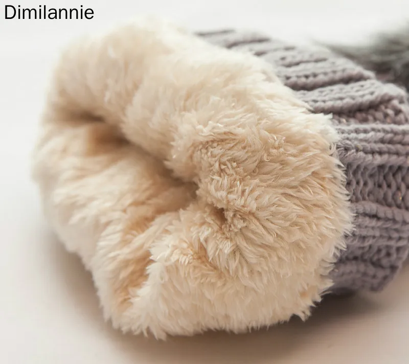 Зима Весна Skullies& Beanies новая уплотненная Шерсть хлопковая шапка Модная Повседневная Новинка однотонная акриловая шапка для женщин