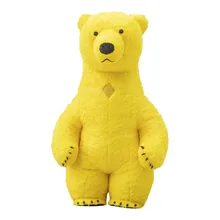 Русский белый медведь надувной игровой костюм для вечеринки, рекламная одежда, рекламная акция, карнавал, Хэллоуин, Рождество, Пасха, 1,7-195 м