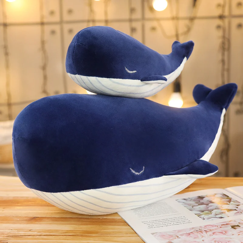 Soft Plush Blue Whale Stuffed Animal Toy for Kids