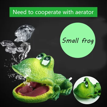 

Cute Resin Mini Cartoon Frog Crocodile Model Aquarium Fish Tank Oxygen Pump Air Bubble Stone Ornament Decor New