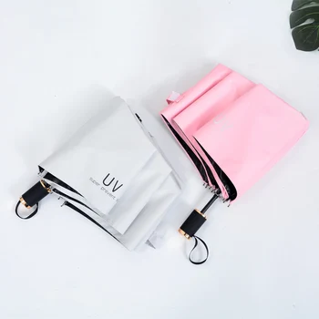 

Small Folding Men Umbrella Fashion Parasol Sunny and Rainy Waterproof Female Umbrellas Anti UV Rain Women Paraguas