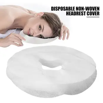 

100PCS/set Disposable Face Cradle Covers Non-woven Headrest Covers For Spas Massage Facial Bed Breathable Pillow Cover