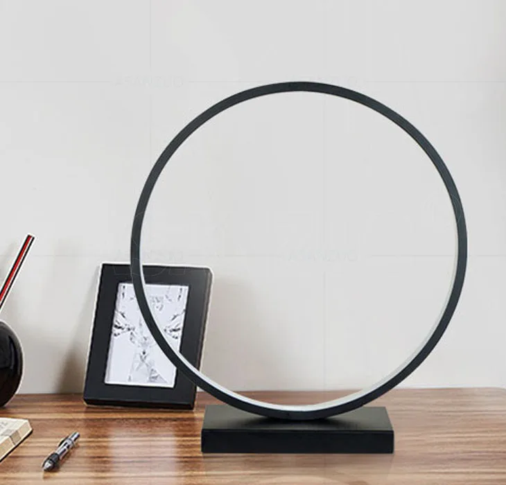 Modern Table Lamp Aluminum LED bedroom reading lamp Minimalist Type 8/circle nighstand lamp LED Bedside Lamp