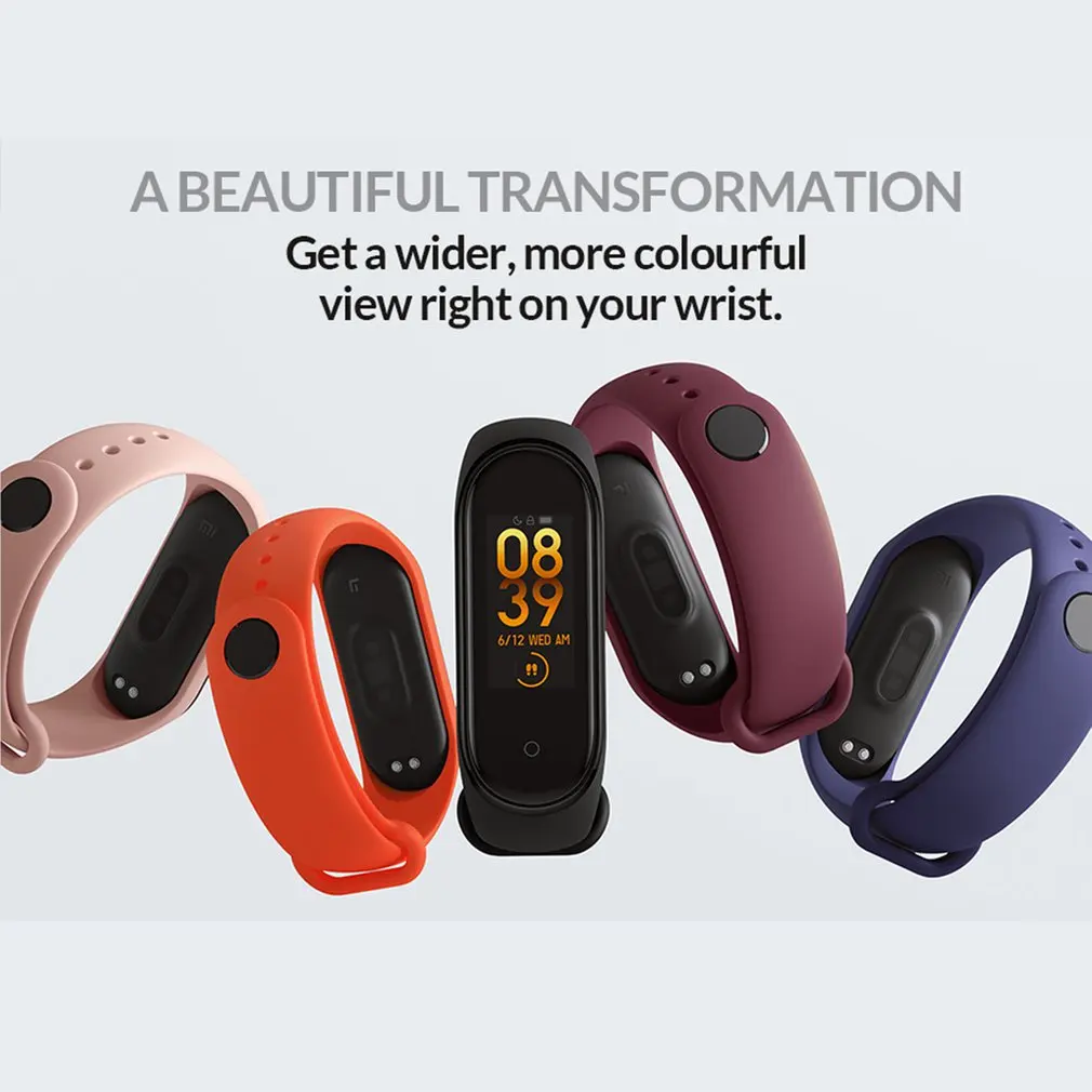 Xiaomi mi-браслет 4 Smart mi Band 3 Цвета экран Браслет фитнес-трекер для измерения сердечного ритма Bluetooth 5,0 водонепроницаемый браслет 4 drop shi