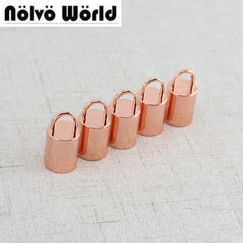 

50pcs 6 Colors Accept Mix 2 Colors,2*1.5cm metal tassel ornament cap for bag purse handbags fringes drawstring metal