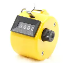 1 шт. 4,5*3 см Портативный электронный цифровой счетчик Пластик механические 4-цифровые счетчики Цвет ручной счетчик милые 8 цветов