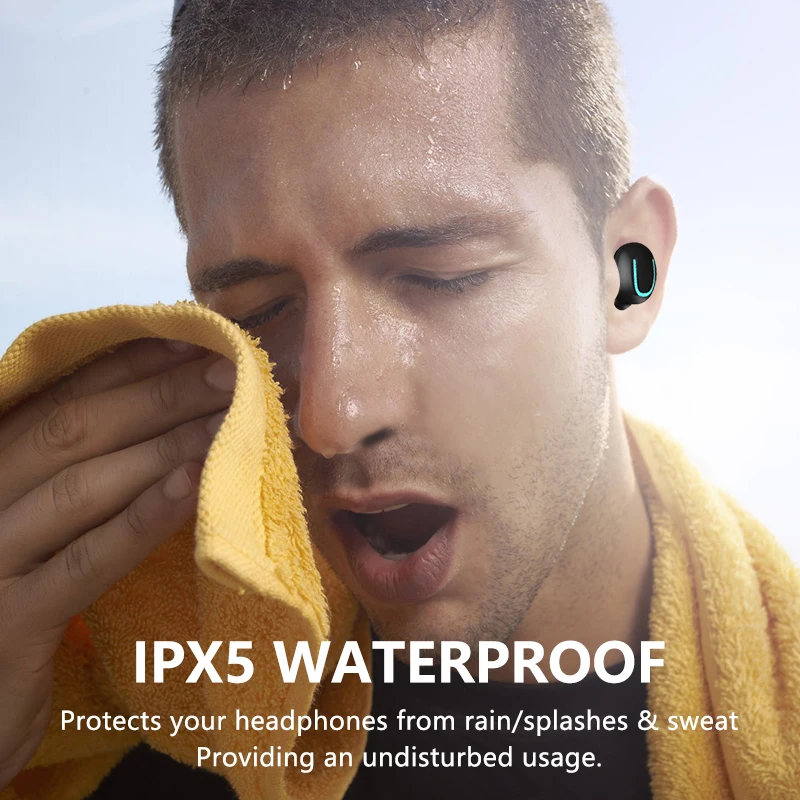 HBQ TWS Bluetooth наушники V5.0 True Беспроводной Headphons спортивные Handsfree 3D стерео игровая