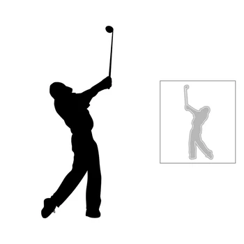 

2020 New Hot DIY Peaked Cap Men Play Sports Golf Club Ball Silhouette Metal Cutting Dies and For Scrapbooking Foil Cut No Stamps