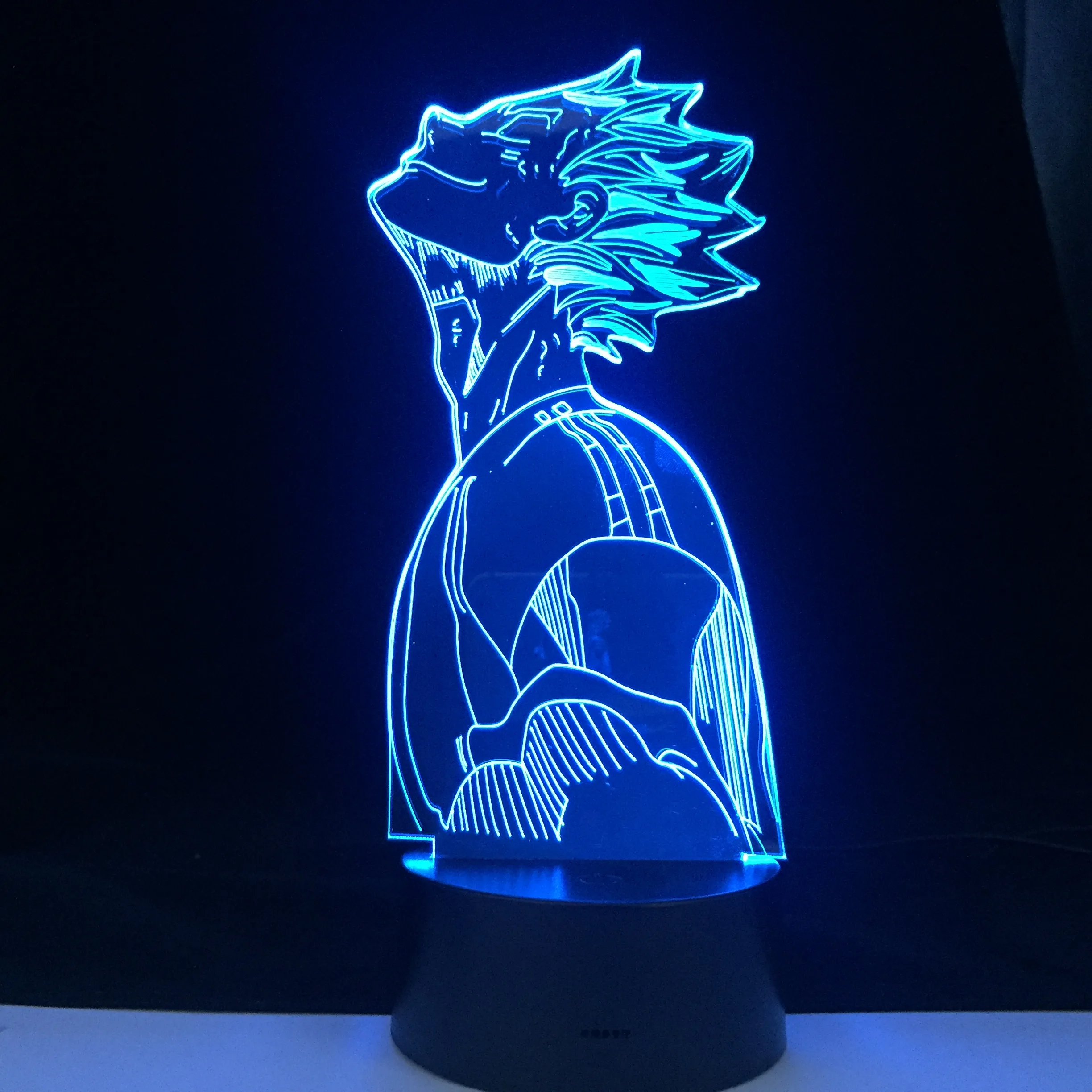 

BOKUTO улыбающийся светодиодный аниме 3D лампа HAIKYUU японская Манга Аниме Комикс лампа 3D лампа светодиодный ночсветильник мультфильм детский подарок на день рождения