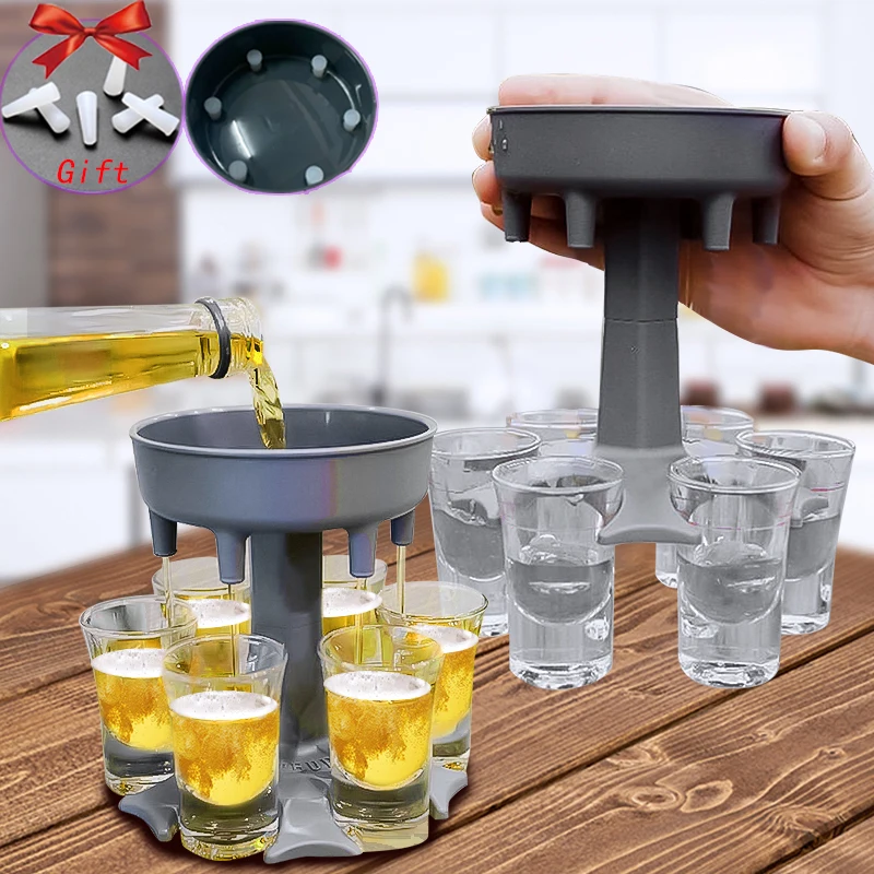 Shot Glass Dispenser Holder Liquor Wine Beverage Dispenser Beer Whisky