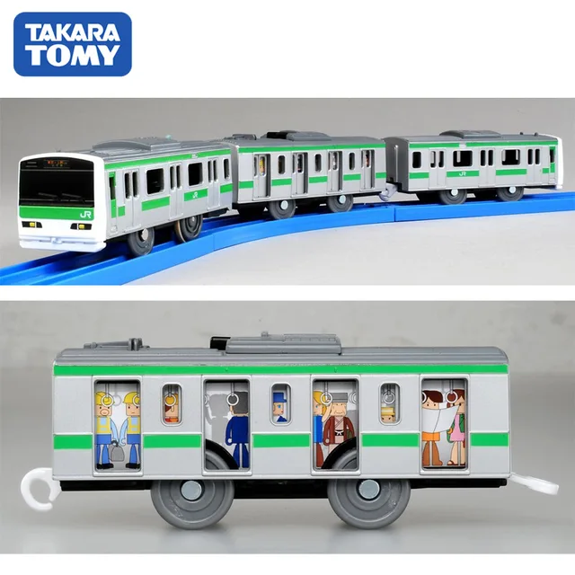 Takara Tomy Tomica Plarail Trackmaster Shinkansen 30-40cm Electric Train Model Kit Three carriages Railway Car Toy Miniature Car 5