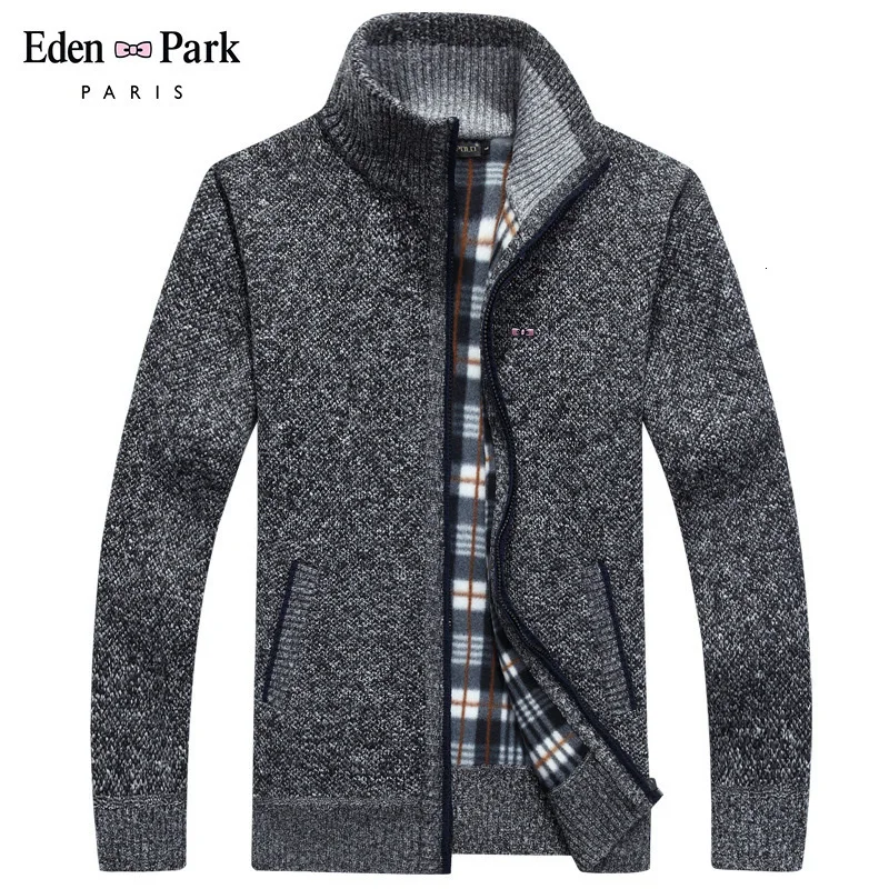 Eden Park, кардиган, сплошной цвет, мужские толстовки, одежда, модные толстовки, мужская повседневная толстовка с вышивкой, толстовка на молнии
