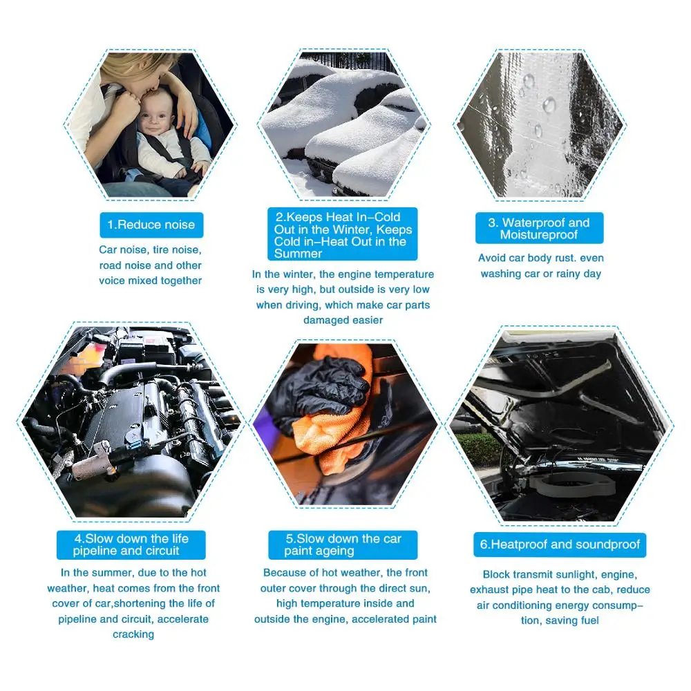 UXCELL 5 мм/6 мм толщиной интенсивный Алюминиевый автомобильный Грузовик