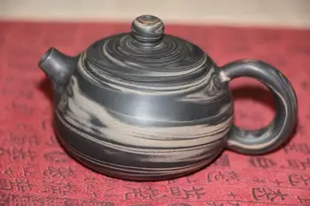 

Jianshui ceramic puer tea pot ZI TAO purple ceramic MINI teapot XI SHI number 1 for pu er oolong black tea about 85ml