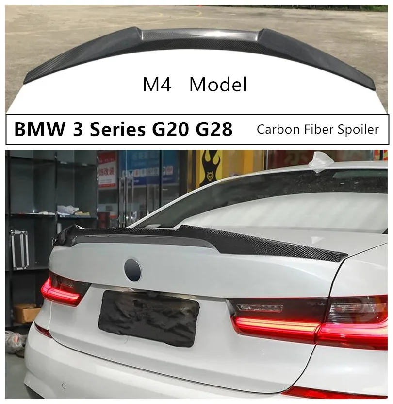 Спойлер из углеродного волокна для BMW 3 серии G20 G28 2019 2020 Спойлеры заднего крыла
