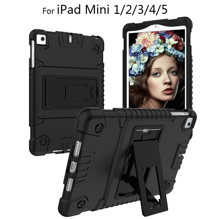 Противоударный чехол для iPad mini 5 2019 Mini 1 2 3 4 с подставкой силиконовый Детский