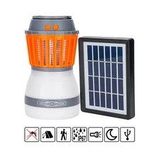 Portable LED Mosquito Killer Waterproof IP67 50lm 100lm 280lm USB Solar Home Electric Mosquito Killer Photocatalysis mute Lamp