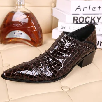 

Zapatos Hombre Casual Pointed Toe Genuine Leather Casual Shoes Man Slip-on Pointed Toe British Style Loafers Full Grain Leather