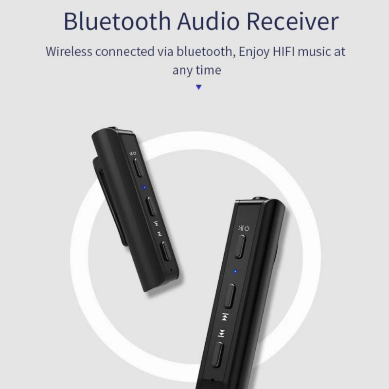 Музыкальный аудио приемник для Bluetooth 4,2, 3,5 мм Интерфейс автомобильный беспроводной адаптер