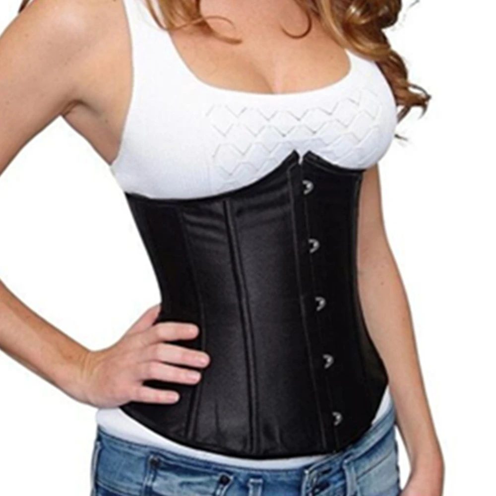 Women Sexy Black Satin Plastic Bone Overbust Corest Steampunk Underbust Bustiers Waist Cincher Corsets Plus Size S 5xl Corset Plus Plus Corsetsteampunk Underbust Aliexpress