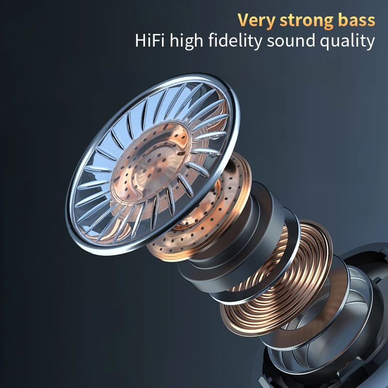 Hot TWS 5 1 Bluetooth Headset Sports Wireless LED Display Ear Hook Running Earphones IPX7 Waterproof Erbuds with Microphones
