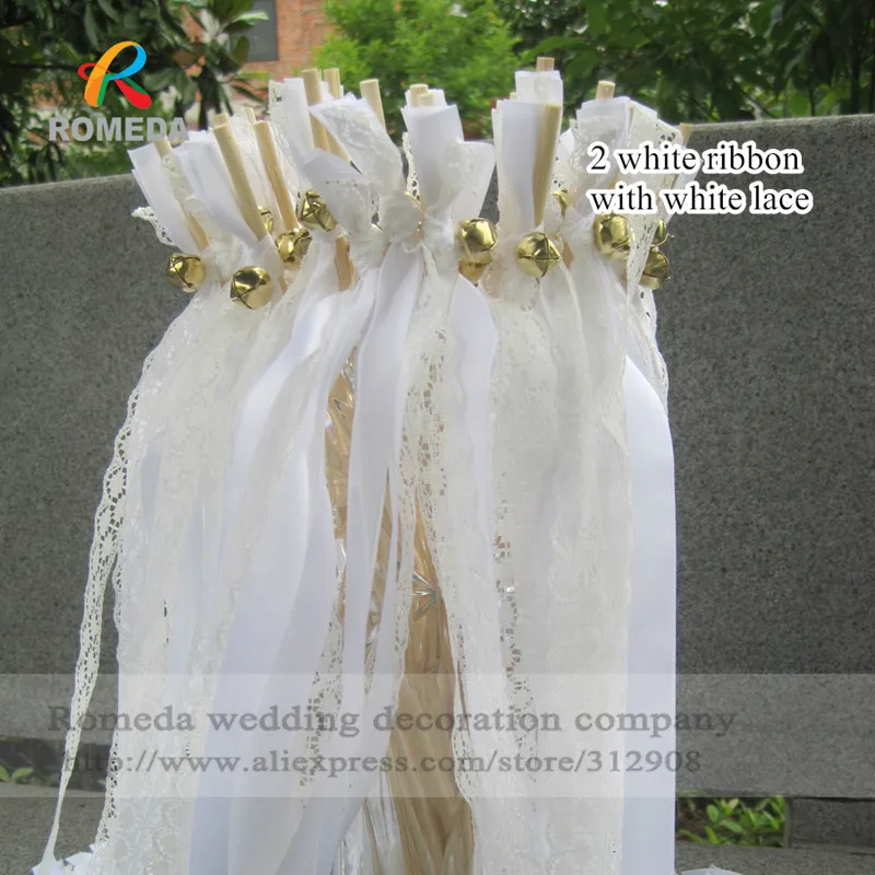 white ribbon with white lace