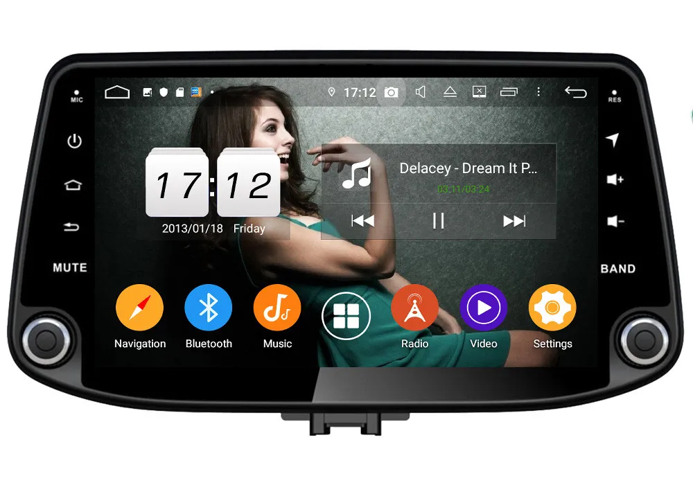 Klyde " ips 4G wifi Android 9 Восьмиядерный 4 Гб ОЗУ 64 Гб ПЗУ DSP BT автомобильный DVD мультимедийный плеер стерео для hyundai I30