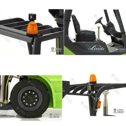 LESU 1/14 RC модель Linde вилочный погрузчик Передача автомобиля ESC роговой двигатель