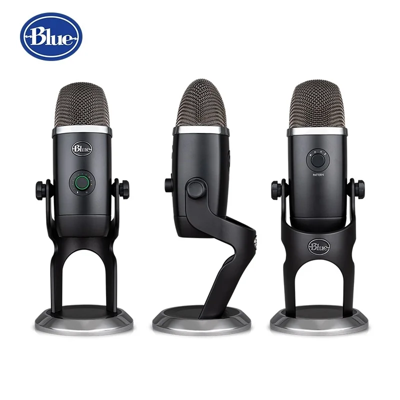 Современный флагманский микрофон Blue Yeti X для записи в реальном времени через USB