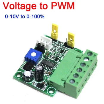

DYKB 0-5V/ 0-10V to 0-100% Analog Input Voltage to PWM Signal Converter Module PLC AD interface converter 5V /24V NPN PNP output