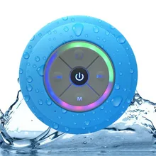 Haut-parleurs Bluetooth Q9 étanches, anti-poussière, étanches, sans fil, avec lumières, douche de voiture, mains libres