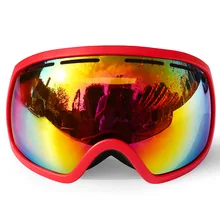 Large Spherical Big Vision Ski Goggles Double Layer Permanent Anti-fog Outdoor Ski Goggles Cocker Myopia