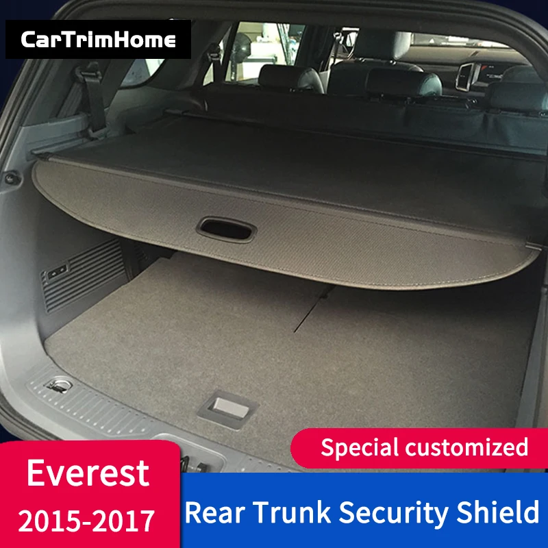 Everest аксессуары для Ford Everest грузовой задняя крышка задней Полке БАГАЖНИК Грузовой Автомобиль Обложка для укладки волос отделка