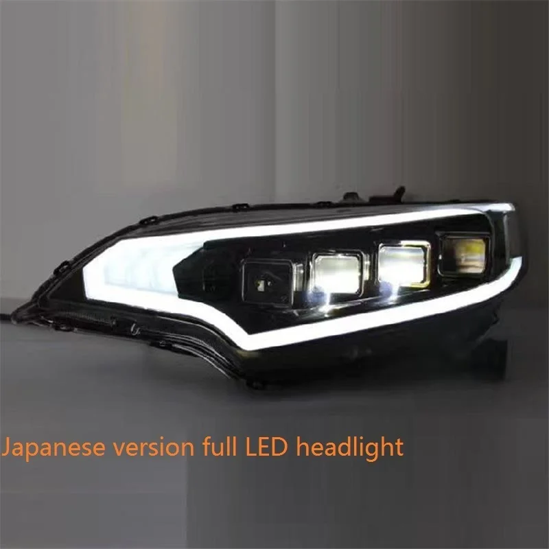 MODEL J Para Assessoires запчасти лампы авто автомобили Led Drl Стайлинг дневные ходовые фары Задние Автомобильные фары в сборе для Honda Fit - Цвет: MODEL J