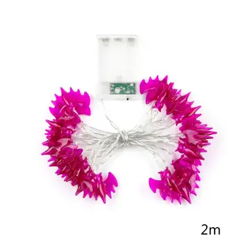 

1pc LED String Purple bat Fairy Garland String Lights Battery Operated Halloween Garden Home Christmas Tree Decoration Lighting