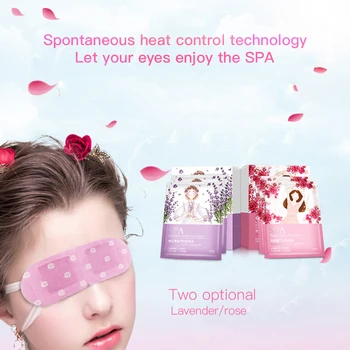 

5pcs/box Steam Eye Mask Lavender Rose Eye Stickers Self-heating Eye Massage Sleep Eye Patch Relieve Eye Fatigue Eye Goggles