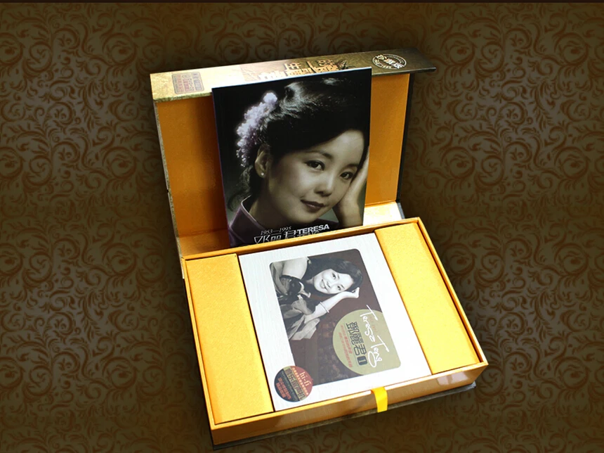 

Chinese original CD music book with high quality (5 CD+1VCD) ,chinese famous singer Teresa Teng CD and DVD